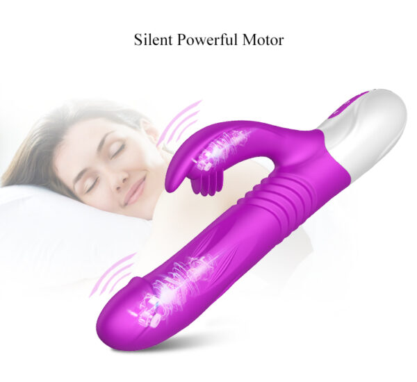 Rechargeable Thrusting & Expanding Rabbit Vibrator Sex Toy