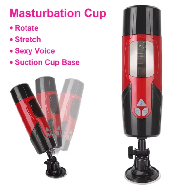 Auto Rotation Male UP/DOWN Voice Real Vagina Sex Toy - 93 - Image 3