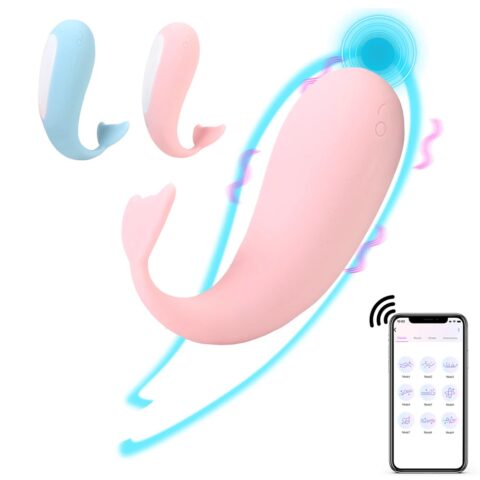 Phone App Controlled Whale Vibrating Egg Sex Toy