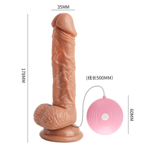 LILO 7 inch Vibrating Dildo Sex Toys (Wired)